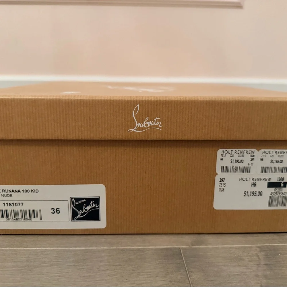 Louboutin Blade Runana nude 100 size 36 - Picture 5 of 5
